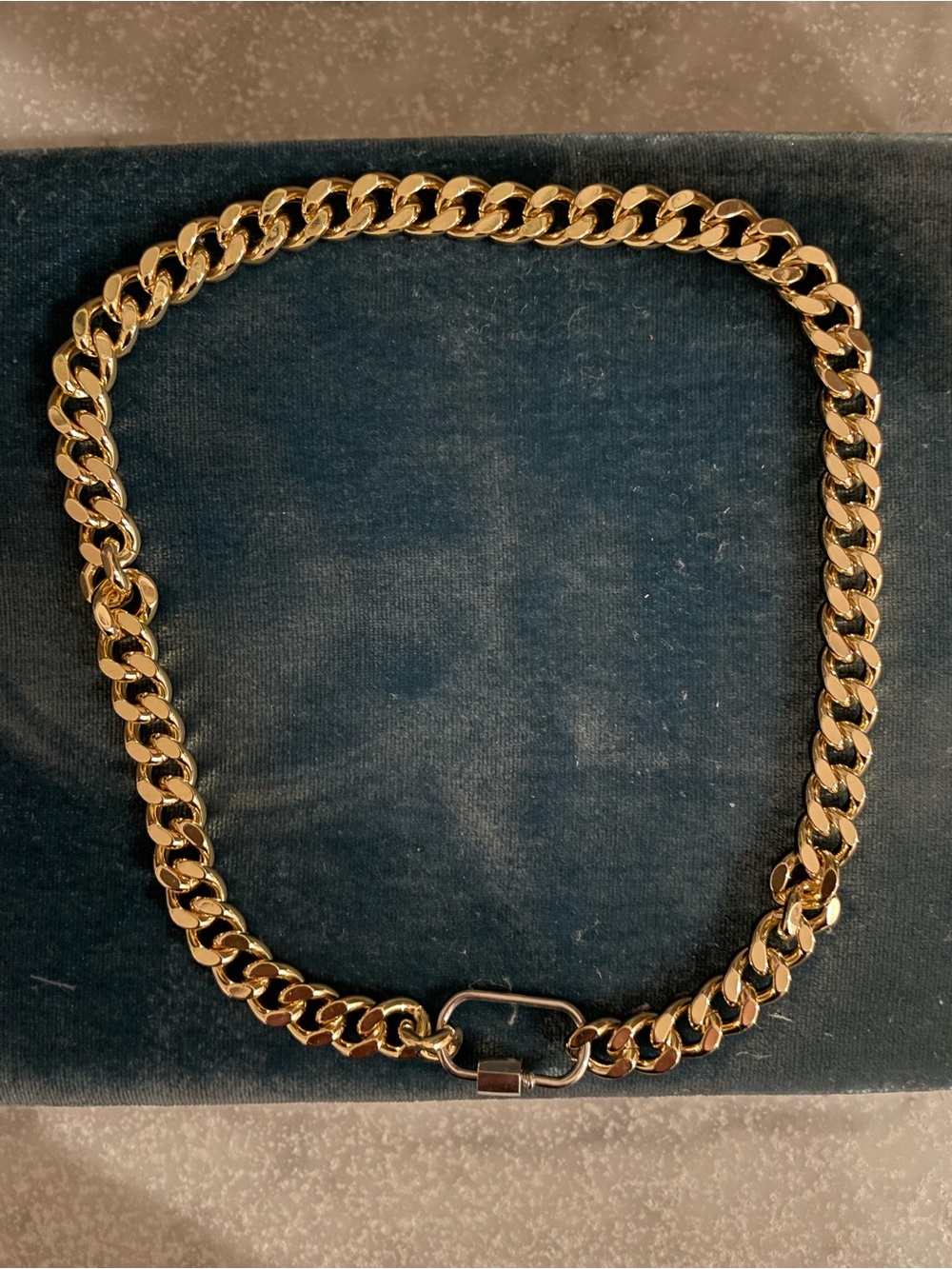 Society Nautique Gold Curb Chain Necklace